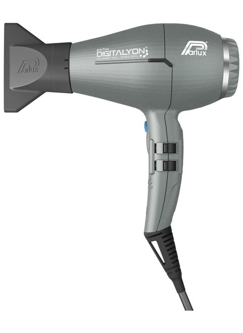 Parlux Digitalyon Professional Hair Dryer – 2400W Lightweight Blow Dryer with Negative Ions – Fast Drying, Quiet, and Durable for Salon & Home Use (Glitter Grey)