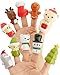 AQKILO Christmas Finger Puppet Set Christmas Puppet Show Theater Props Educational Bath Toys - Image 2