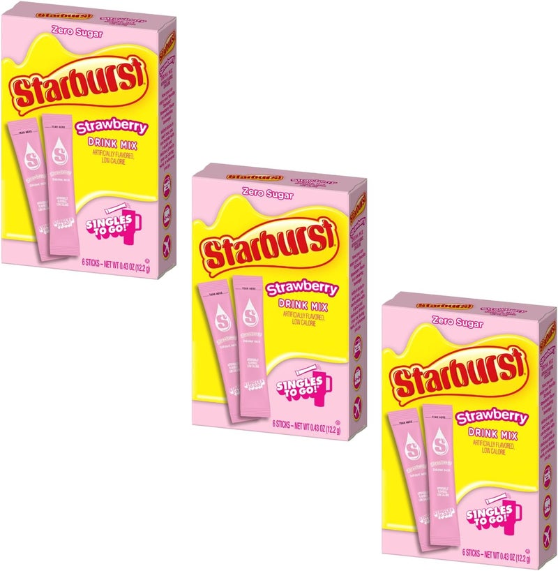 Starburst Strawberry Singles To Go Drink Mix - Image 2