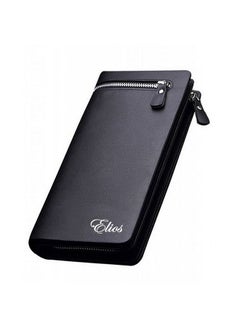 Elios Elios Long Black PU Leather Wallet for Women (Black)  - Image 1