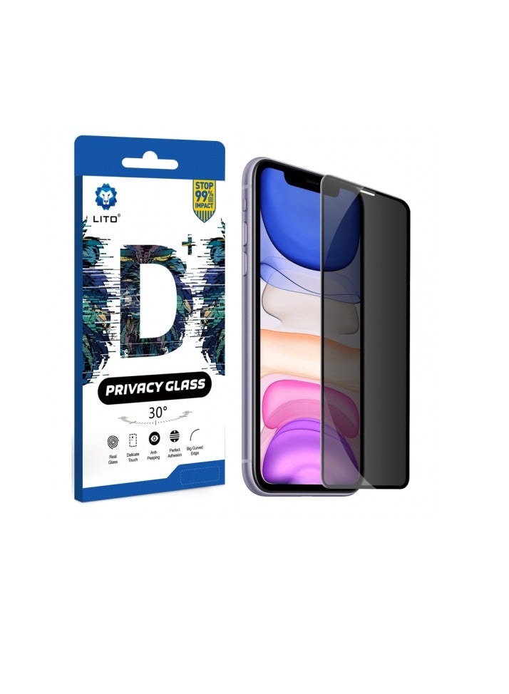 Lito Anti-Spy Full Coverage Tempered Glass Screen Protector for iPhone 12 / 12 Pro – 9H Privacy, Full Glue, Edge-to-Edge Protection - Image 1