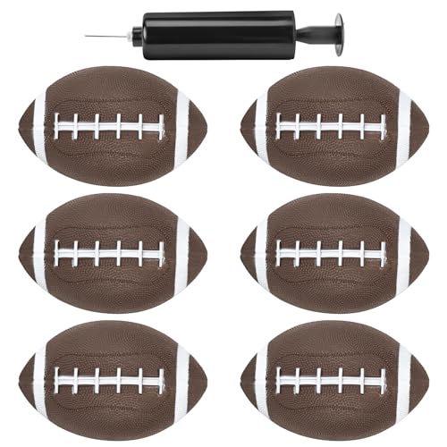 Shindel 6PCS Mini Inflatable Football 63 inch Waterproof Footballs Toys for Kids Perfect Outdoor and Indoor Games Football Party Favors - Image 1