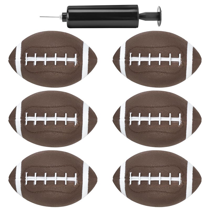Shindel 6PCS Mini Inflatable Football 63 inch Waterproof Footballs Toys for Kids Perfect Outdoor and Indoor Games Football Party Favors - Image 3