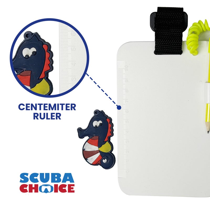 Scuba Choice 6" x 4" Diving Slate with Clip & Graphite Pencil – Waterproof Reusable Underwater Writing Pad for Scuba Diving, Snorkeling, Freediving and Diving Lessons - Image 4