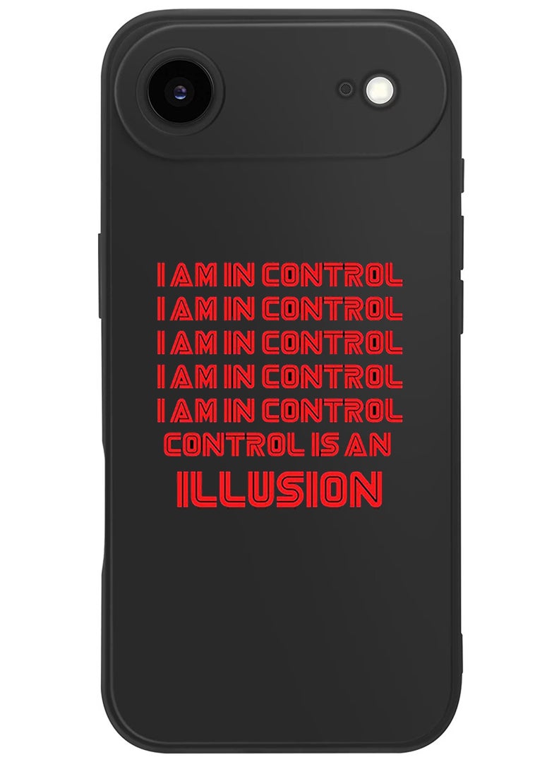 Theodor Protective Slim Fit Case Liquid Silicone Cover with Full Body Protection Anti-Scratch Shockproof Case For Apple iPhone 17 Air (Black) Control - Image 1