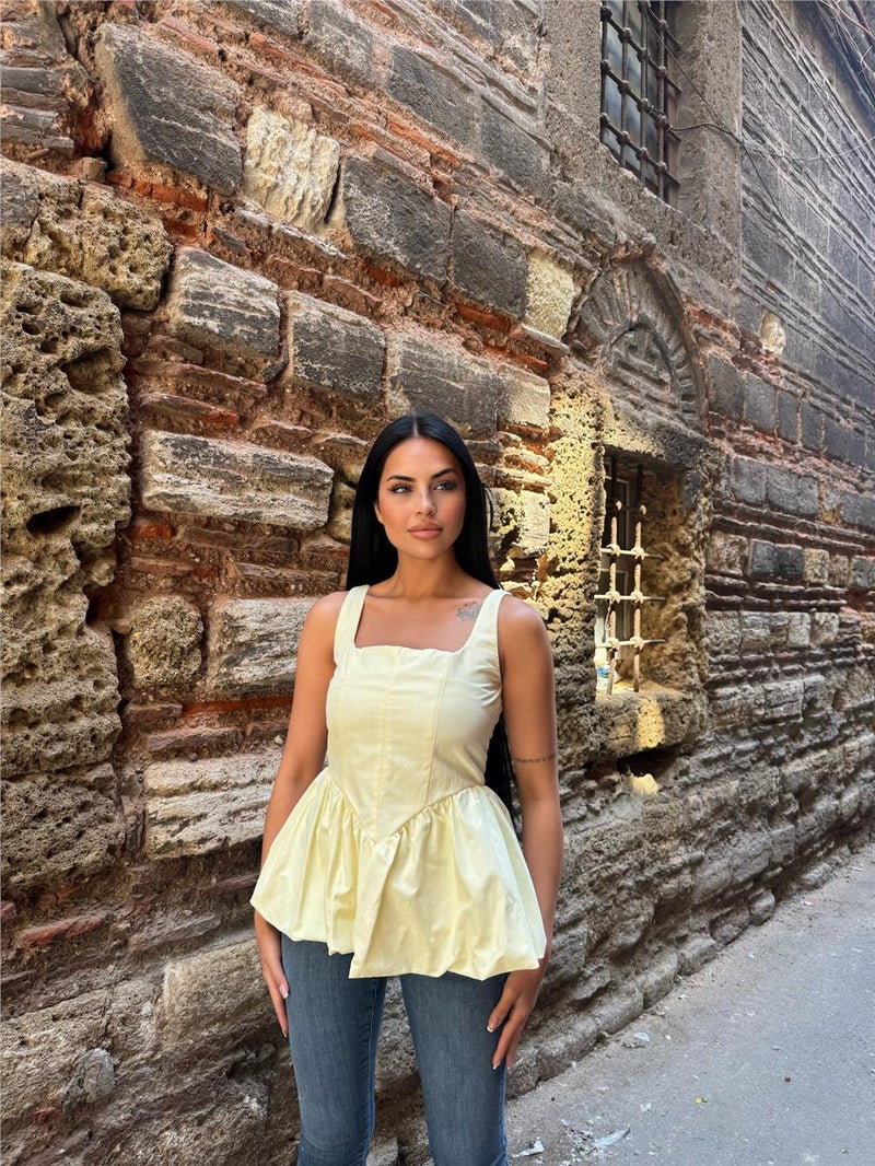 Weshaya Blouse Women Yellow - Image 4