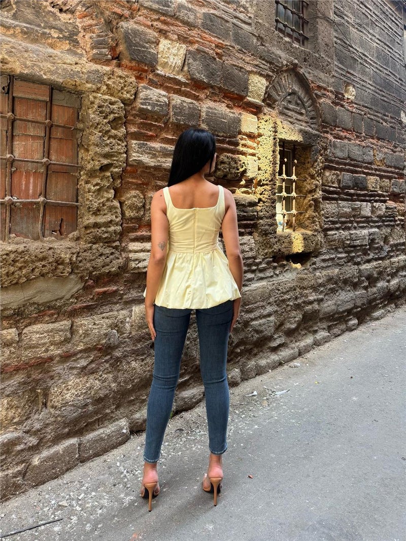 Weshaya Blouse Women Yellow - Image 2