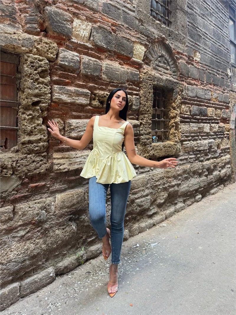 Weshaya Blouse Women Yellow - Image 3