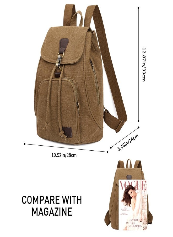 GAEKEAO Backpack Purse for Women Canvas Fashion Backpacks Outdoor Casual Daypack Multipurpose Shoulder Bag Work Shopping Sports Travel (Coffee) - Image 4