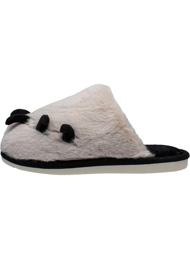 Lucky Kids Winter House Slippers for Kids with Cute Animal Paw Design Comfy Home Furry Slippers for Kids