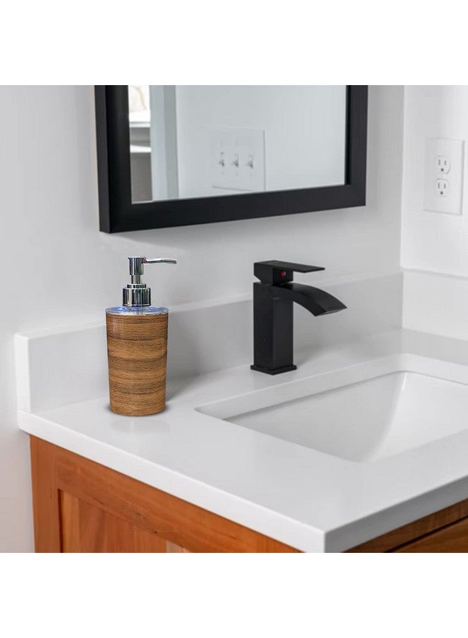 Shenron Brown Liquid Soap Dispenser for Wash Basin & Bathroom, Empty Refillable Handwash Bottle with Pump, Unbreakable Plastic Body for Household use (Set of 3) - Image 3