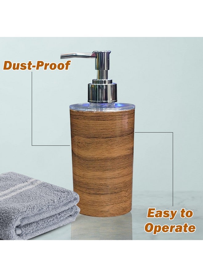 Shenron Brown Liquid Soap Dispenser for Wash Basin & Bathroom, Empty Refillable Handwash Bottle with Pump, Unbreakable Plastic Body for Household use (Set of 3) - Image 5