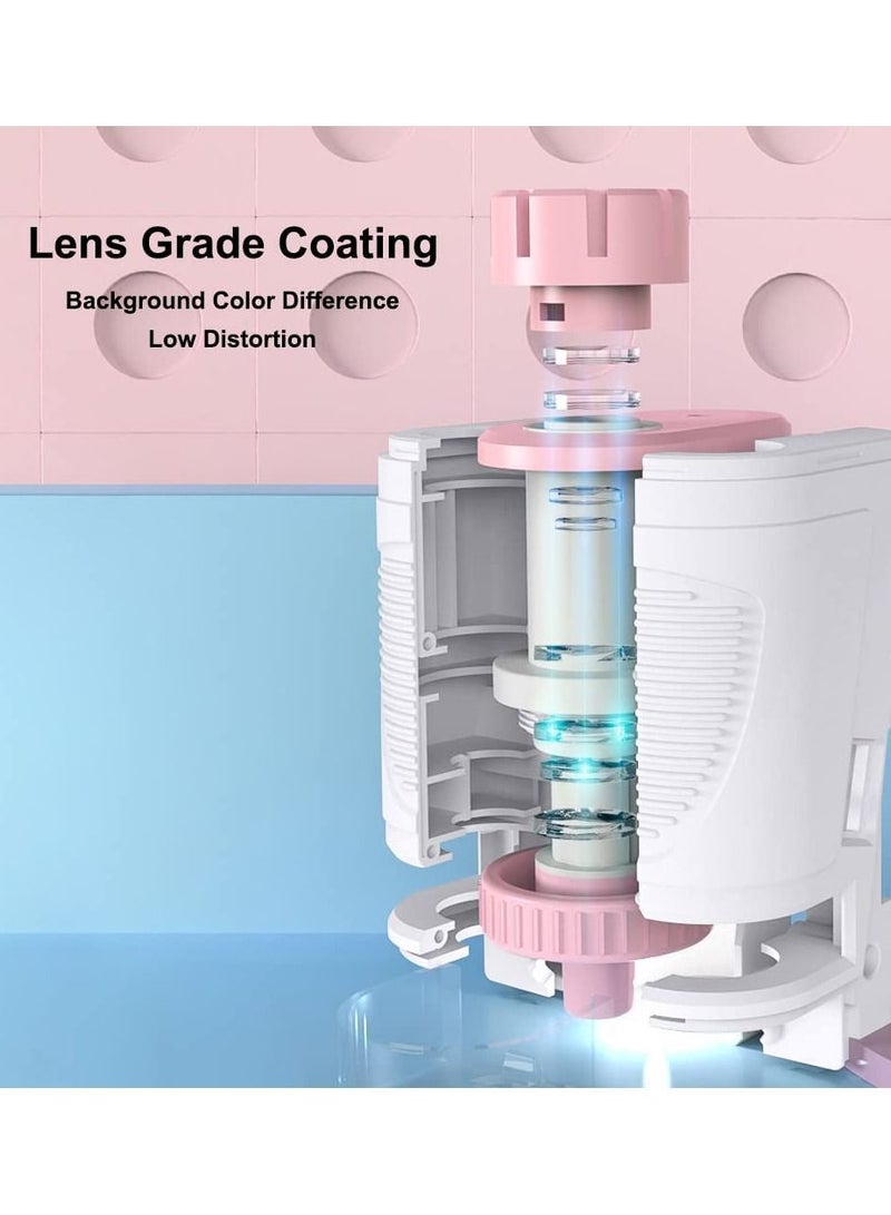 نيبمينينت Microscope for Children Portable Kids 60-160x LED Lighted Pocket Toy Handheld With Phone Holder (Batteries Not Included) - Image 3