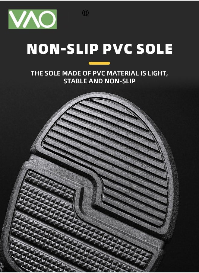 VAOdo - Men'S Non-slip Flip Flops Outdoor Leisure Beach Flip Flops Soft and Comfortable Non-slip PVC Bottom Slippers - Image 1