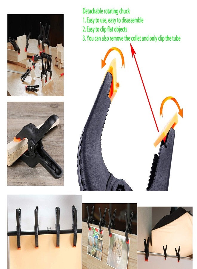 LBY 20-Pack 2'' Heavy-Duty Nylon Spring Clamps - Durable A-Type Woodworking Clips for Secure Clamping - Image 5