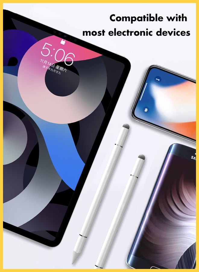 تشورود 3 في 1 القلم الحساس للتصميم لأجهزة الآيباد، القلم المغناطيسي، القلم الذكي لأندرويد، القلم التفاعلي لشاشة اللمس الشامل للقلم لأجهزة آبل/آي فون/آي باد برو/ميني/آير/قلم ايبادأندرويد/ميكروسوفت/سامسونج جالكسي الشخصي/قلم رصاص كريم/سامسونج a9+ القلم التفاعلي لشاشة اللمس السعوي -(أبيض)قلم ايباد قلم تابلت شاومي  متوافق مع هونر باد 8 قلم تابلت جالكسي قلم ايباد - Image 4