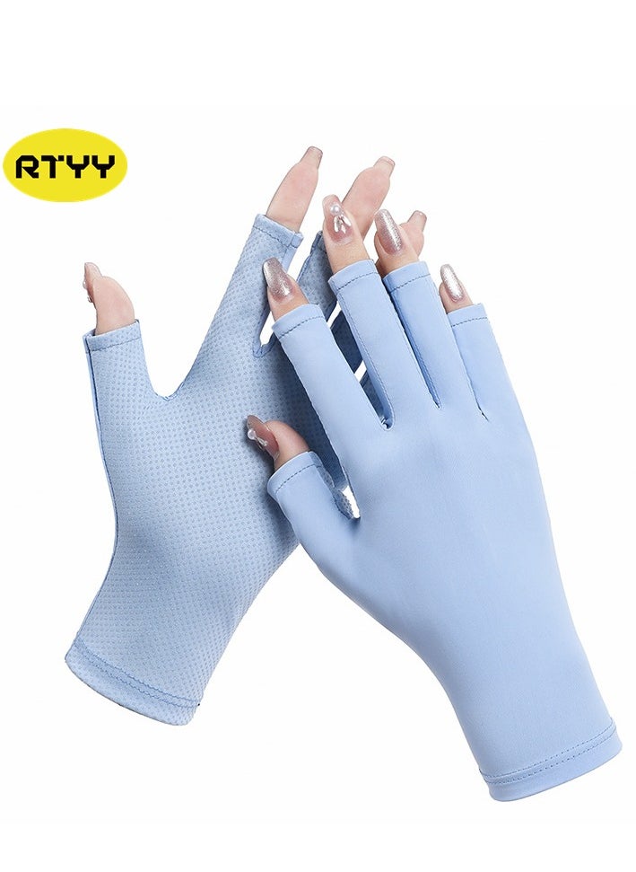 RTYY Nail lamp UV protective gloves,，manicure lamp gloves,women's driving gloves  - Image 1