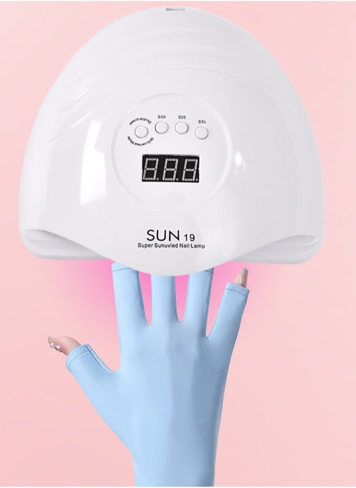 RTYY Nail lamp UV protective gloves,，manicure lamp gloves,women's driving gloves  - Image 2