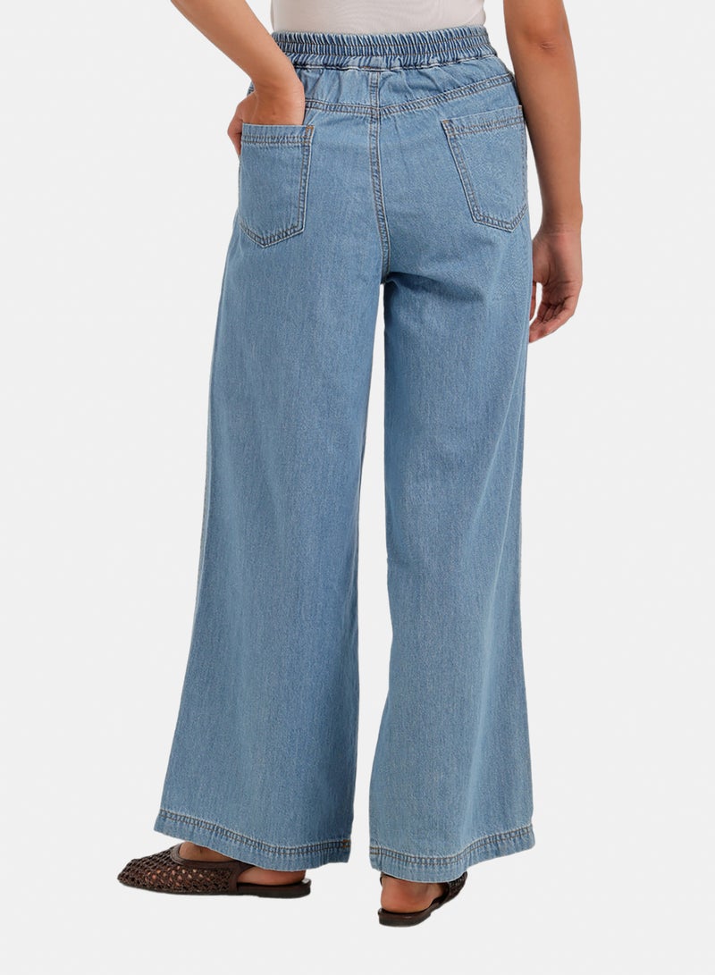 Carina Front-Seam Denim Pants - Image 4