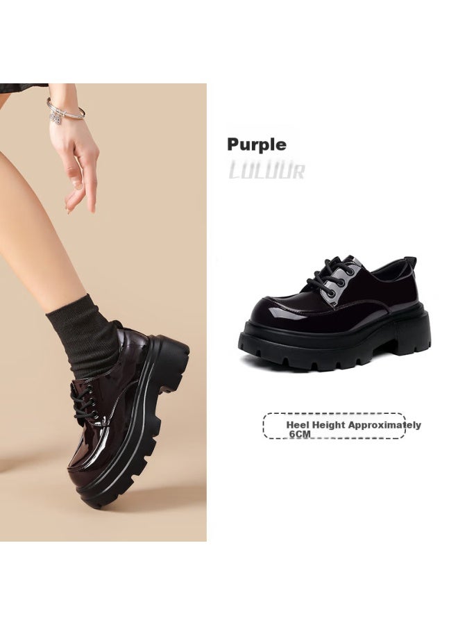 Dusto Platform Loafers Spring New British Style Fashion Chunky Heel Slip-on Round Toe Women's Shoes 0133 - Image 2