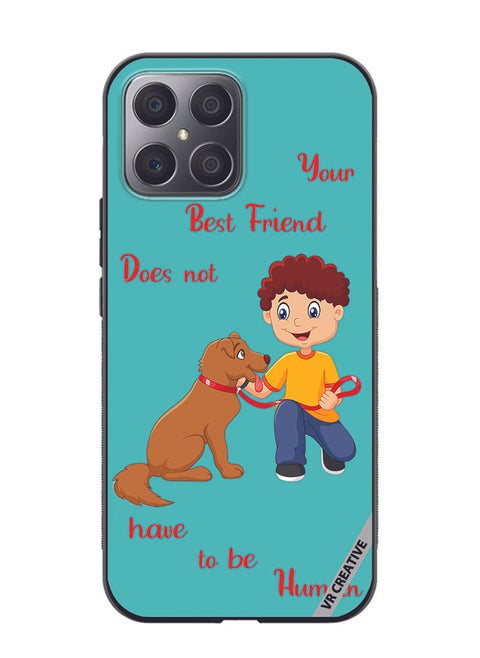 Protective Case Cover For Honor X8 Dog With Child Design Multicolour