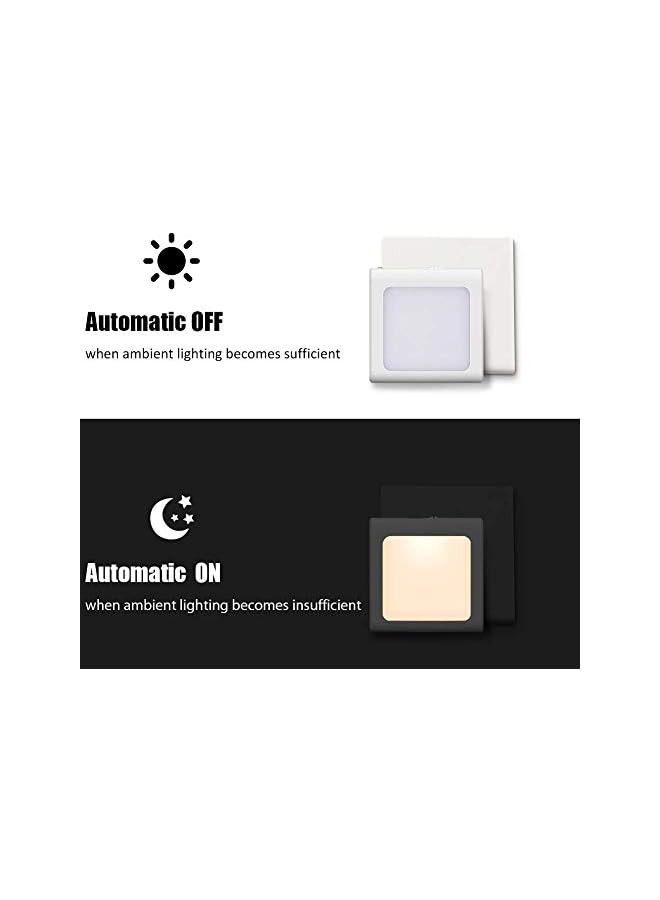 The Bros Night Lights,LED Children's Nightlights Plug in Wall with Auto Dusk to Dawn Sensor,40-50LM Brightness Adjustable,Warm White 3200K for Kids, Bedroom, Bathroom, Hallway, Stair(2 Pack) - Image 5