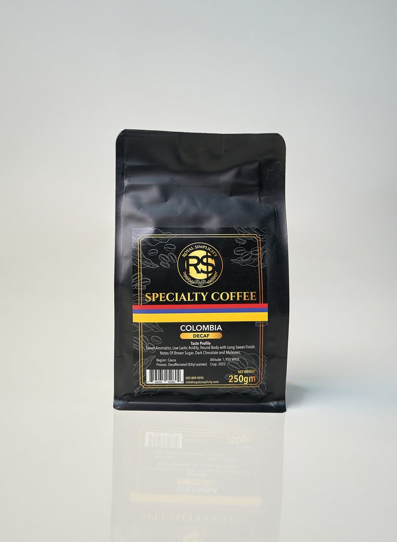 Royal Simplicity Coffee Colombia Decaf - Image 1