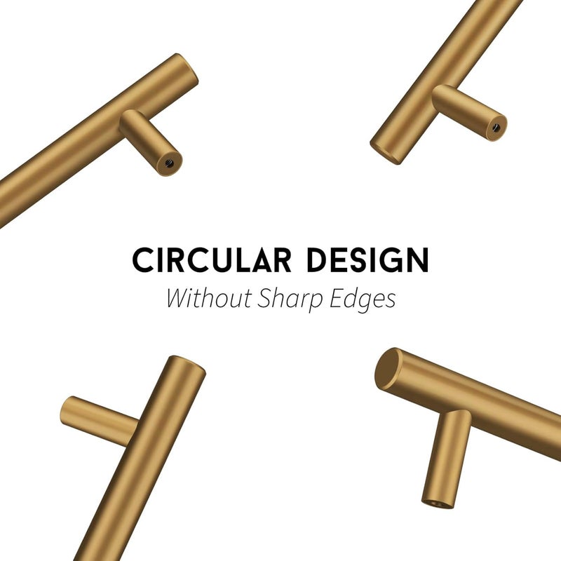 Atlantic Cabinet Pull Handle – Antique Finish, 8-Inch Total Length, 160mm Hole-to-Hole, Pack of 6 – Durable & Elegant Hardware for Kitchen & Bathroom Cabinets - Image 3