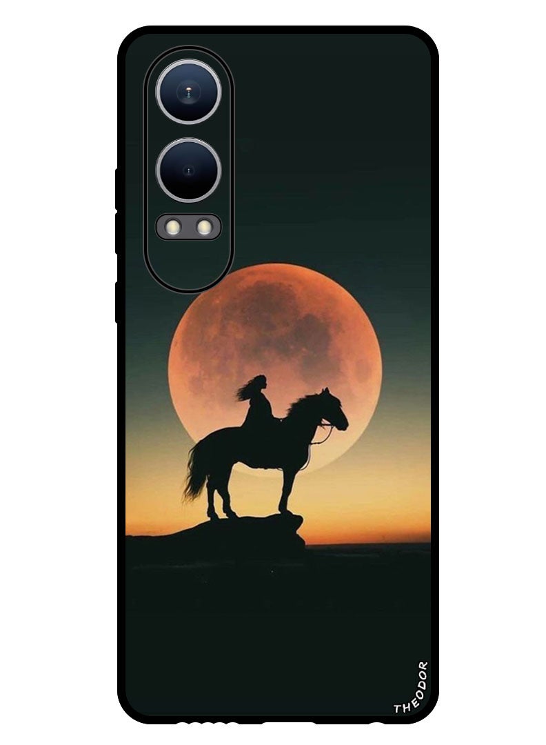 Theodor Protective Case Anti Scratch Shock Proof Bumper Cover For Oppo K12x (China) Majestic Horse Sunset - Image 1