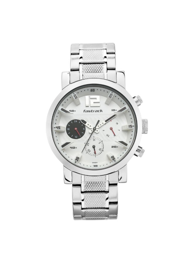 Fastrack Fastfit Analog White Dial Men's Watch-3227SM02, White, White, bracelet - Image 1
