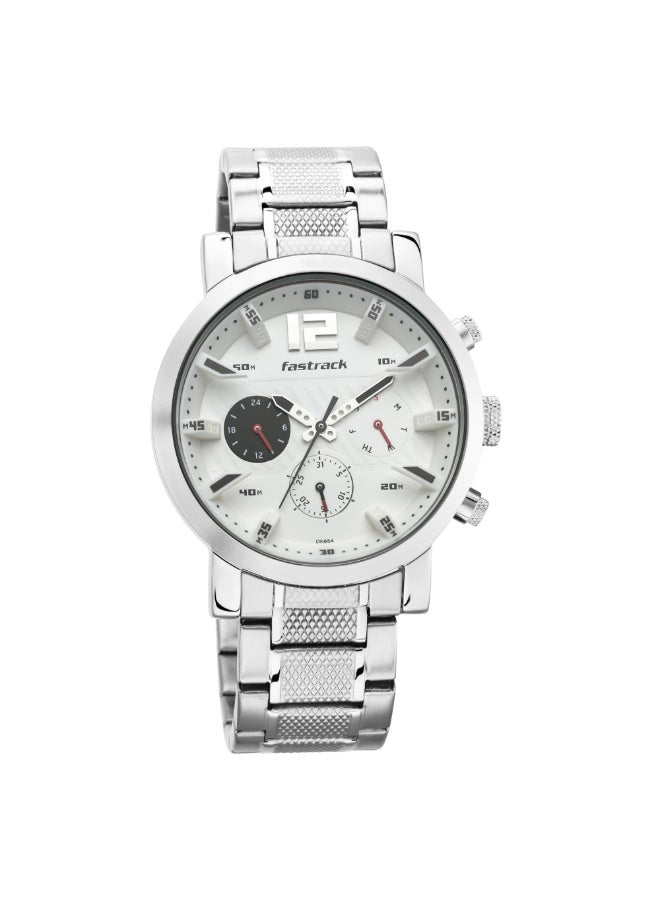 Fastrack Fastfit Analog White Dial Men's Watch-3227SM02, White, White, bracelet - Image 2