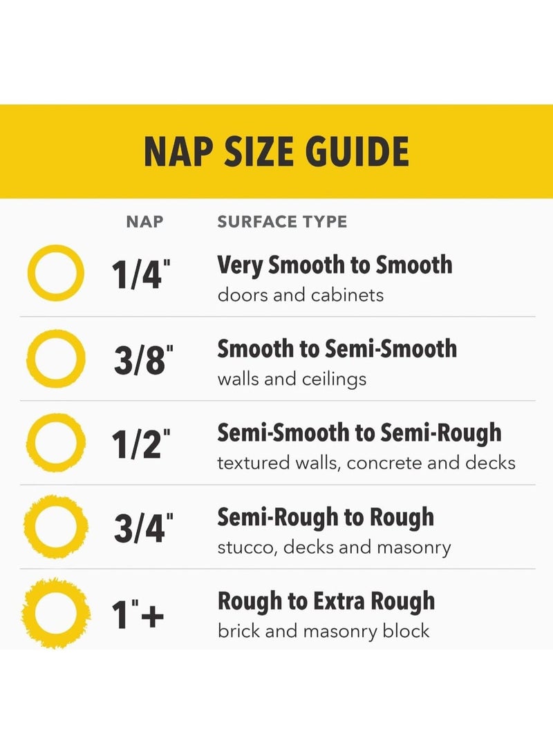 Purdy White Dove Woven 3/8 in. x 9 in. W Paint Roller Cover For Smooth Surfaces 3 pk - Image 4