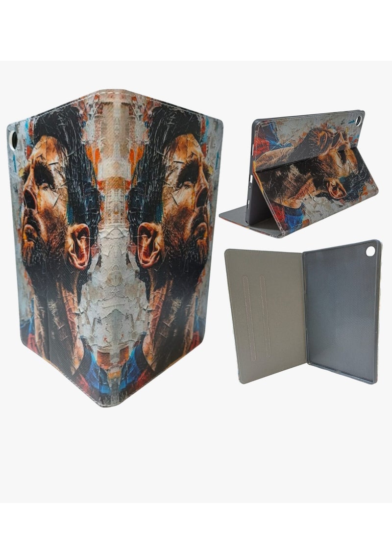 Messi Print Flip case Compatible with Samsung Galaxy Tab A9 Plus/A9+ 11 Inch 2023 (SM-X210/X216/X218), Case with Pen Holder, Stand Protective Case - Image 2
