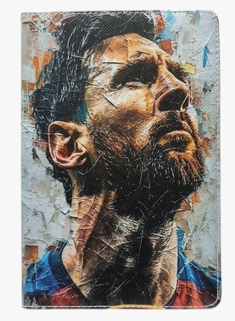 Messi Print Flip case Compatible with Samsung Galaxy Tab A9 Plus/A9+ 11 Inch 2023 (SM-X210/X216/X218), Case with Pen Holder, Stand Protective Case - Image 3