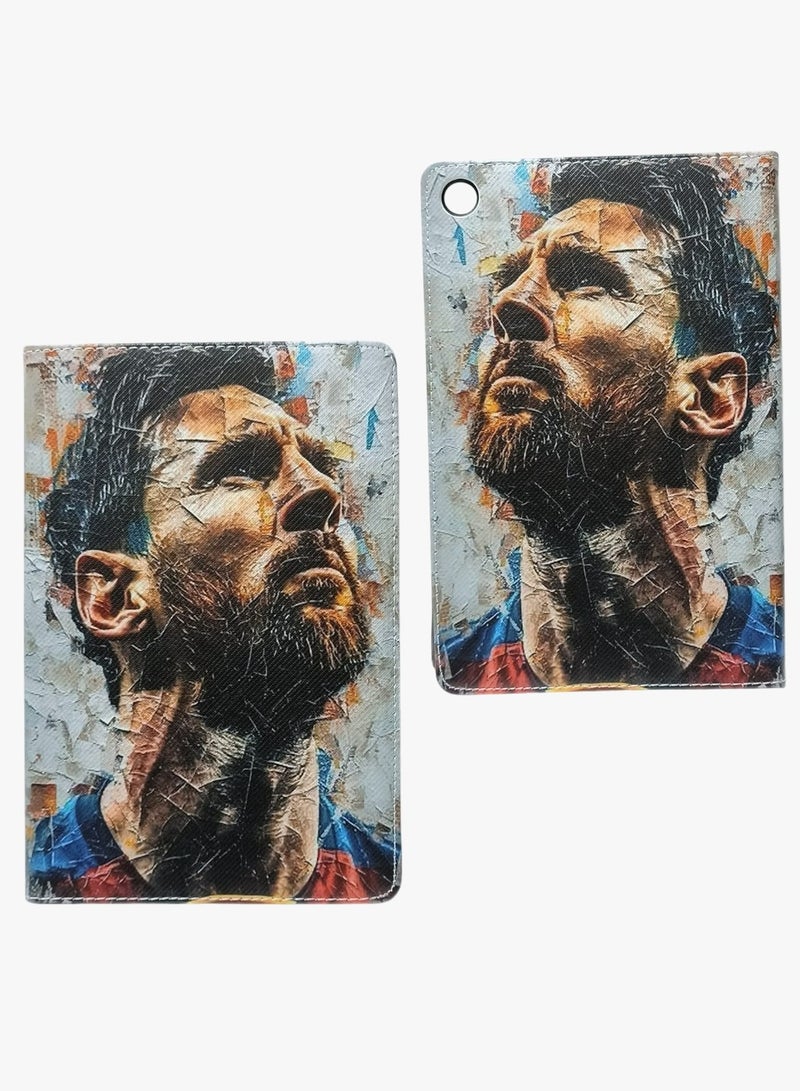 Messi Print Flip case Compatible with Samsung Galaxy Tab A9 Plus/A9+ 11 Inch 2023 (SM-X210/X216/X218), Case with Pen Holder, Stand Protective Case - Image 5
