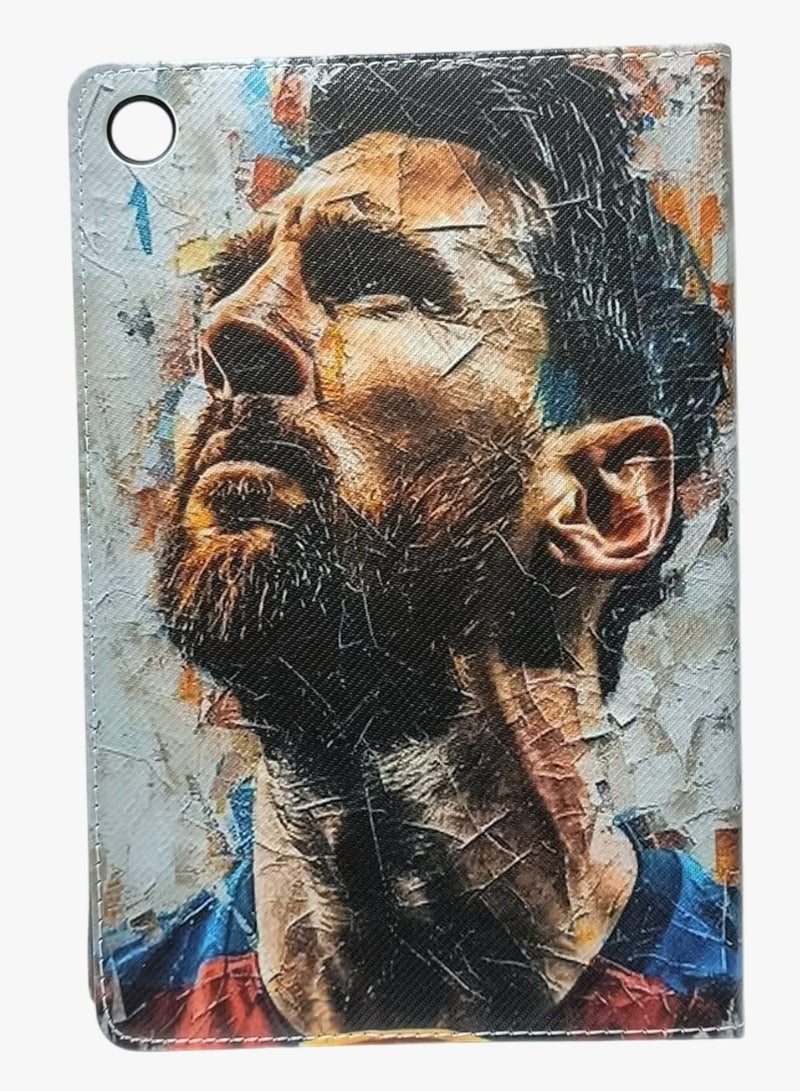 Messi Print Flip case Compatible with Samsung Galaxy Tab A9 Plus/A9+ 11 Inch 2023 (SM-X210/X216/X218), Case with Pen Holder, Stand Protective Case - Image 1