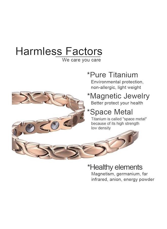 yongsheng Pure Copper Bracelets for Women Arthritis & Joint Pain Relief, Copper Magnetic Bracelet for Women with Effective Healing Magnets  - Image 4