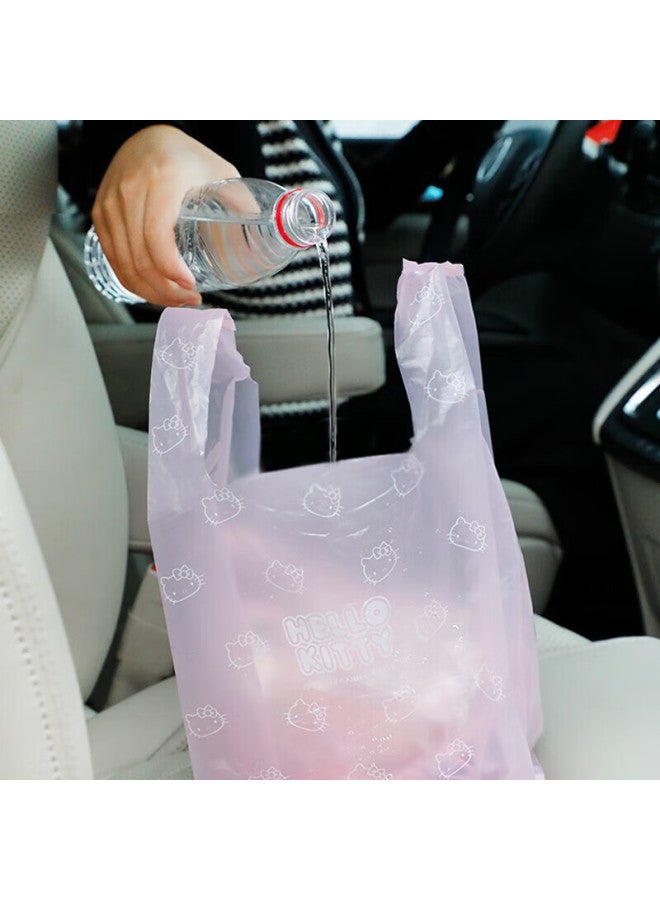 Yekee Vest-style Garbage Bags, Pink, 16cm*36cm, 50 Pieces, Single-sided 1 Micron, For Students, Desktop, And Car Use, Y-9382 - Image 5