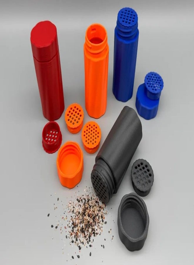 3D CUBES Spice Shaker Container Set with Sifter Lids,Multicolor - Image 1