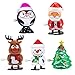 Tepoobea Christmas Wind Up Toys 5PCS Christmas Stocking Stuffers Gifts for Grandkids Kids Party Favor Supplies Accessories Toys Bulk for Classroom Prizes Goody Bag Fillers - Image 2