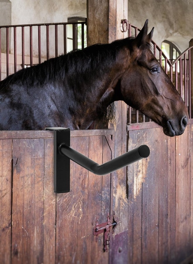 QWORK Saddle Rack, 2 Pack Removable Saddle Rack, Hangs on Stall Walls or Doors, for Western and English Tack Storage - Image 4