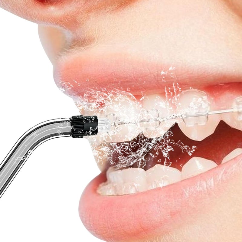 FUNSEE Replacement Tips for COSLUS Water Dental Flosser, 4 Orthodontic Replacement Heads Water Flosser Only Compatible COSLUS C20 (F5020E), E40 (WFP14), C31 (F5023), C50, and C51 Water Flosser - Image 4
