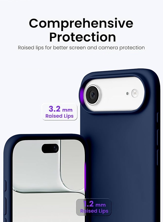 ميدا غطاء سيليكون لجهاز ايفون 17 اير، جراب حماية لكامل الجسم بملمس حريري ناعم، غطاء مضاد للصدمات مع بطانة من المايكروفايبر - Image 2