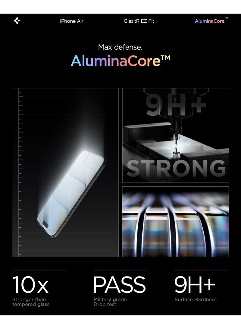 Spigen GLAStR EZ FIT Tempered Glass iPhone 17 Air Screen Protector - Case Friendly with Sensor Protection [2 PACK] - Image 4