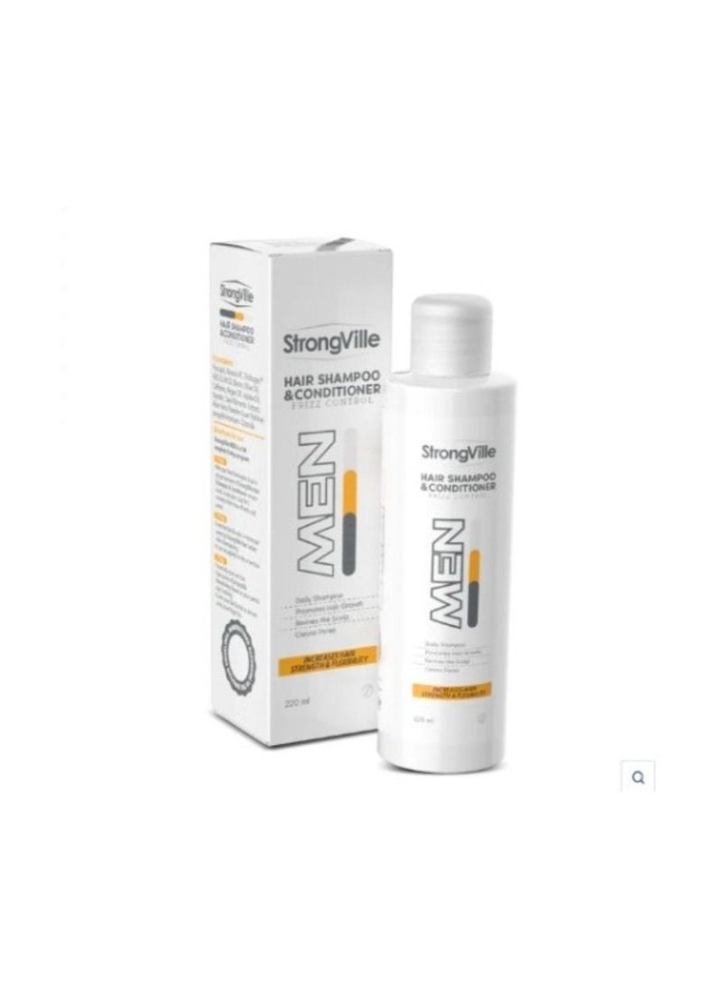 strongville HAIR SHAMPOO& CONDITIONER FOR MEN 220ML 
