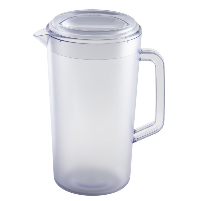 Get G.E.T. Heavy-Duty 1 Gallon Plastic Pitcher with Lid, Clear, BPA Free - Image 2