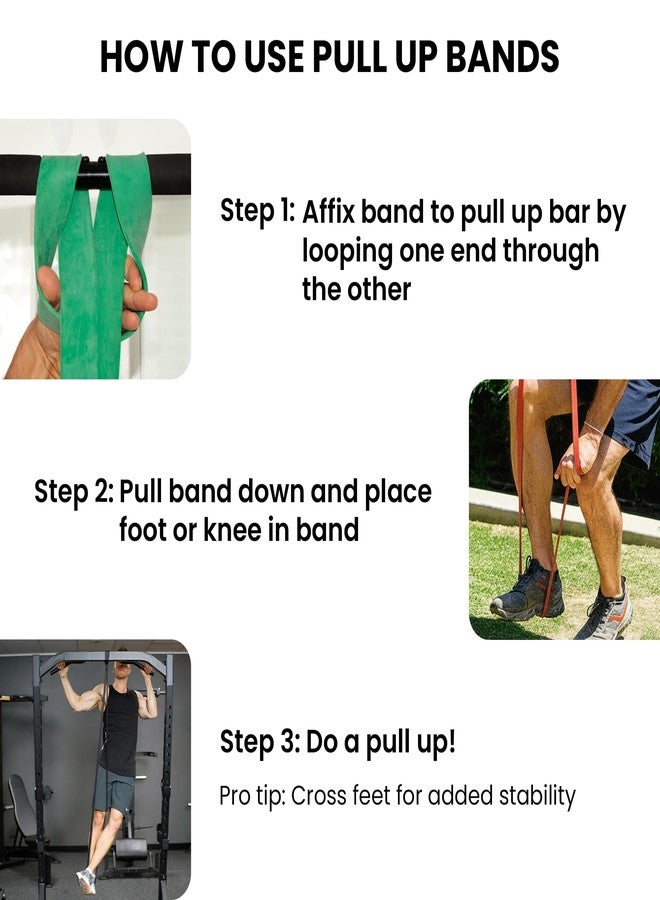 Rubberbanditz Functional Fitness Pull Up Assist Resistance Bands | Heavy Duty Loop Exercise Bands for Powerlifting, Mobility, and Stretching | Travel Friendly Resistance Bands for Workout | Combo Pack of 2 - Image 3