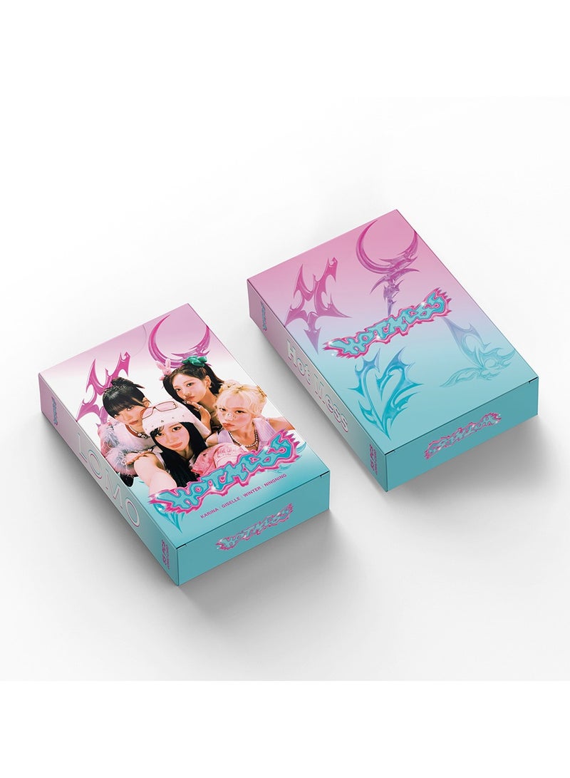 إيهوم 55 قطعة من بطاقة AESPA الجديدة لألبوم Hot Mess Lomo - Image 3