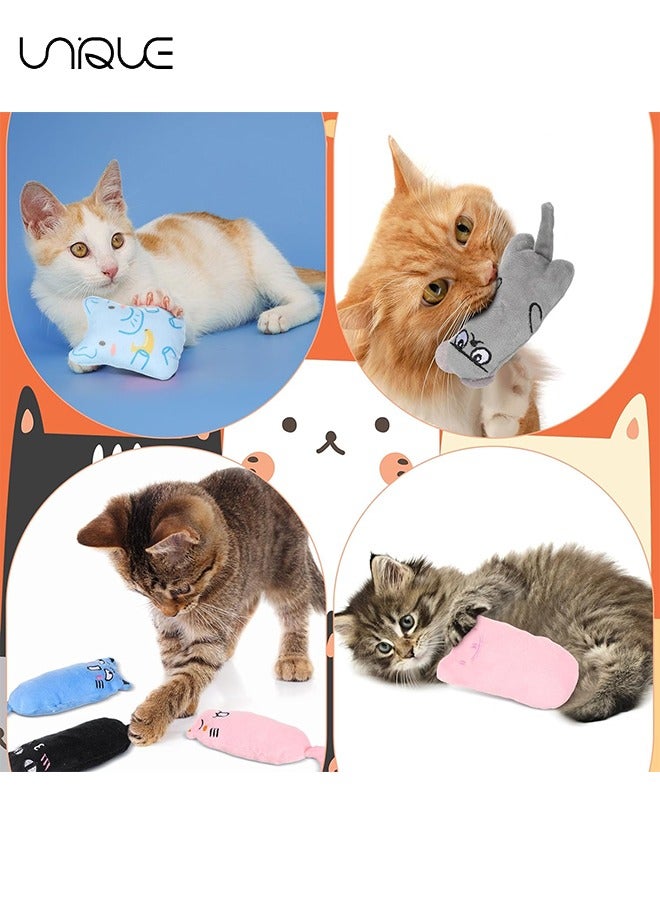 3PCS Catnip Toys, Cat Toys,Bite Resistant Catnip Toys, Catnip Filled Cartoon Mice, Cat Teething Toy, Soft Plush Cat Toys, Interactive Kitten Catnip Toy