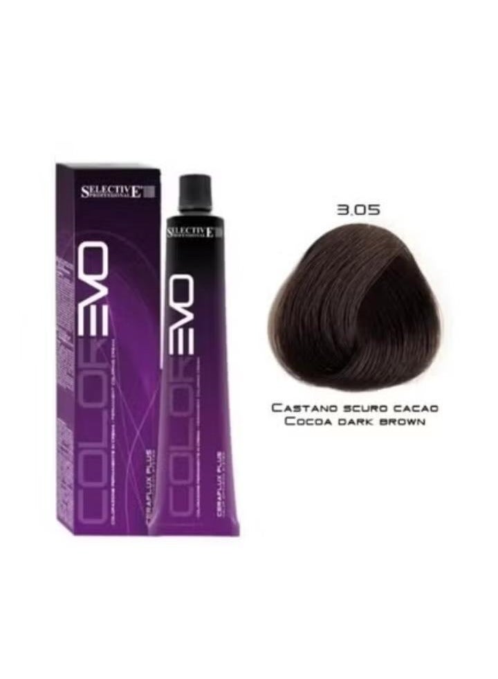 Selective Professional Colorevo 3.05 Cocoa Dark Brown 100Ml - Image 1
